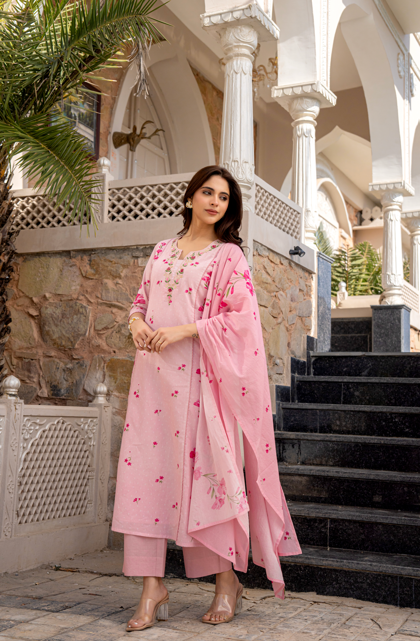 Rose Whisper Cotton Suit Set