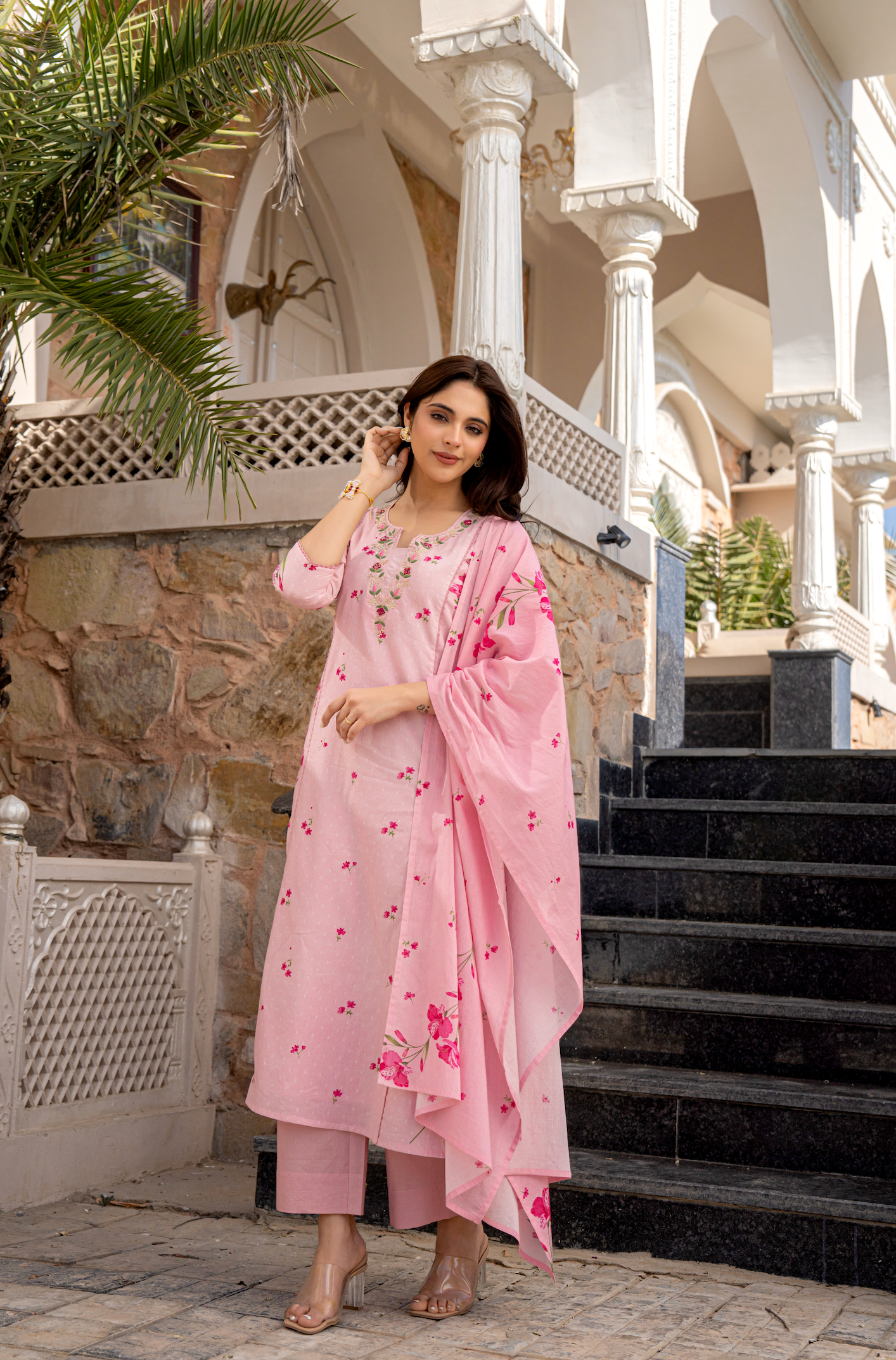Rose Whisper Cotton Suit Set