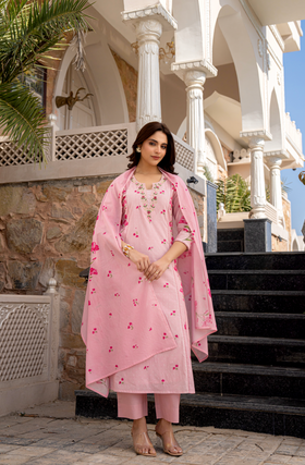 Rose Whisper Cotton Suit Set