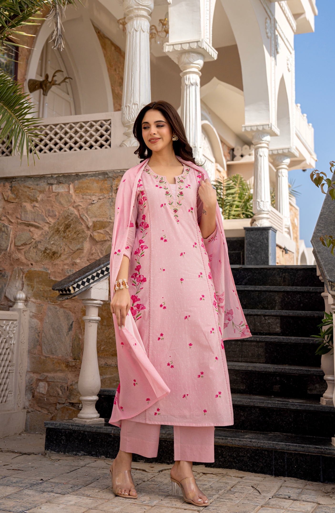 Rose Whisper Cotton Suit Set