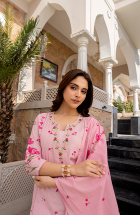 Rose Whisper Cotton Suit Set