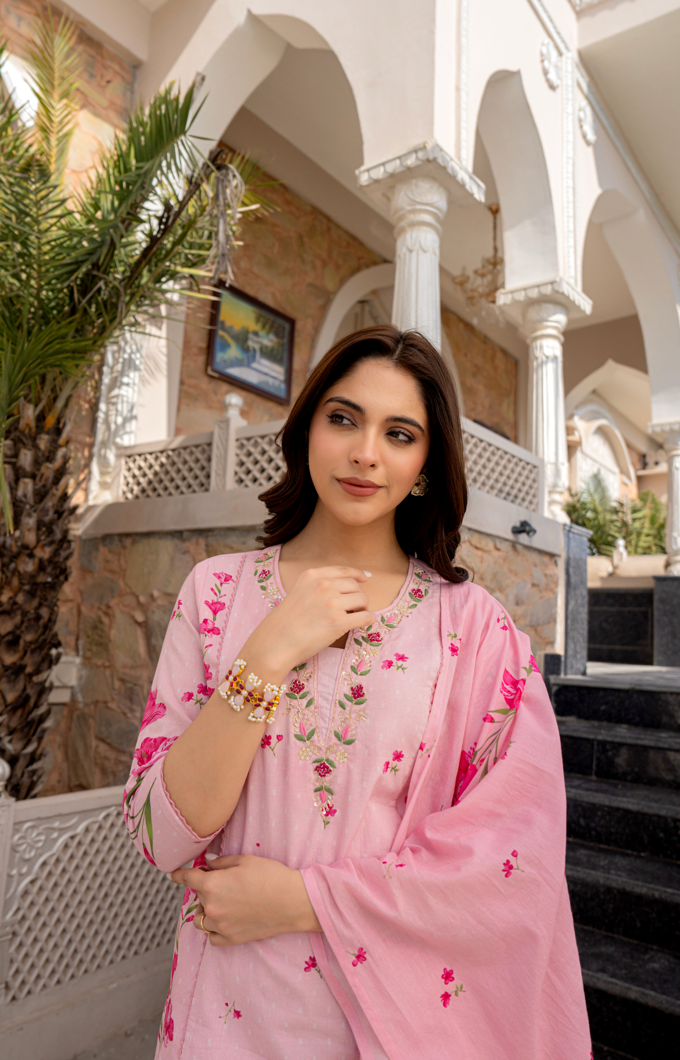 Rose Whisper Cotton Suit Set