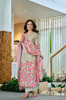 Mint Mirage Cotton Suit Set