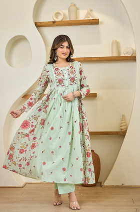 Fern Fantasy Cotton Suit Set