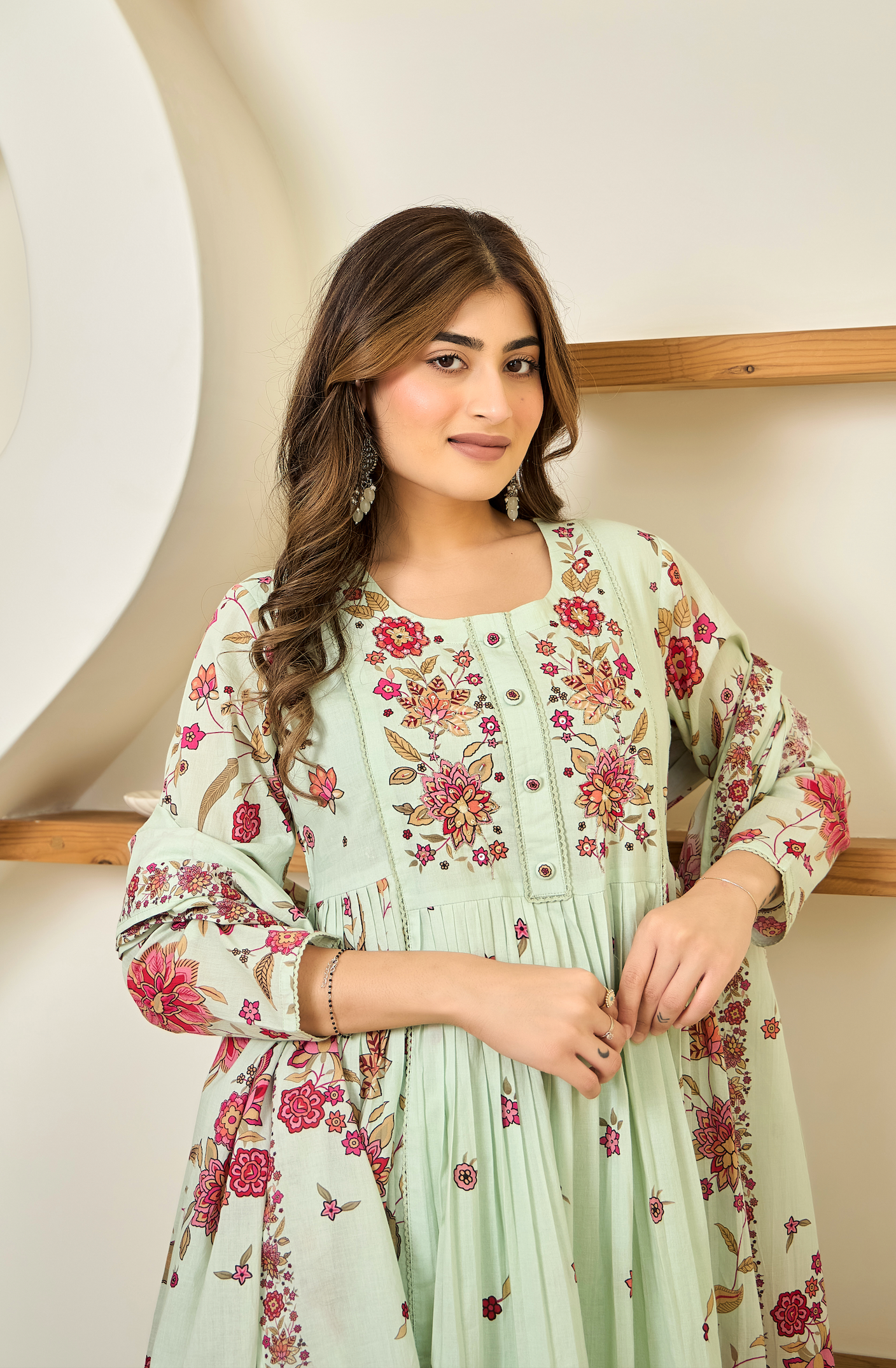 Fern Fantasy Cotton Suit Set