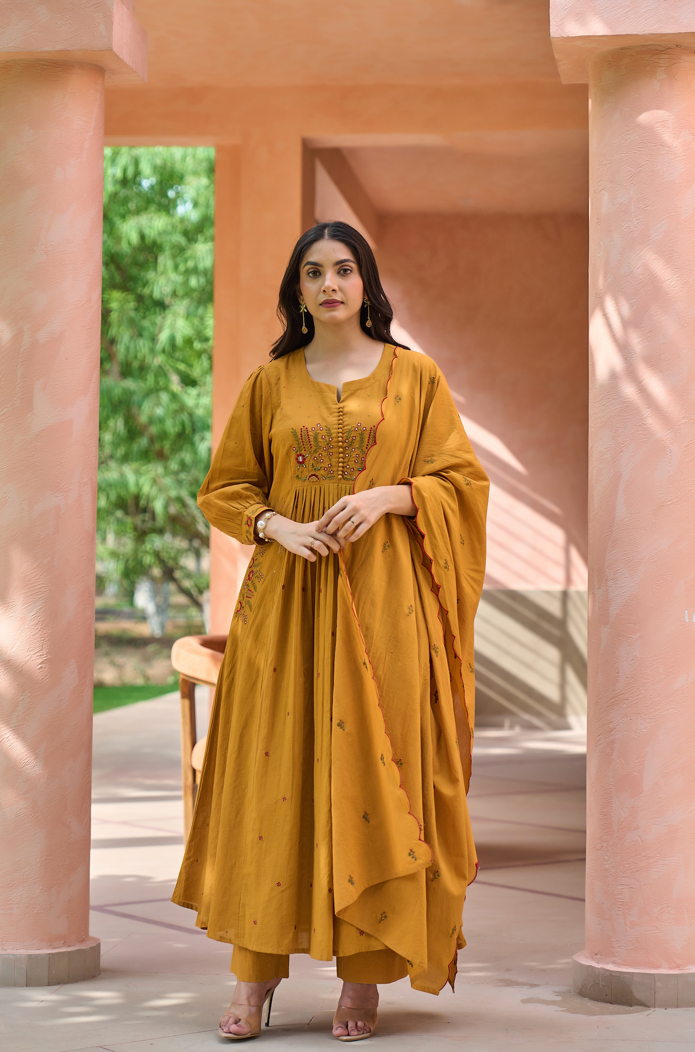 Warm Mustard Suit Set