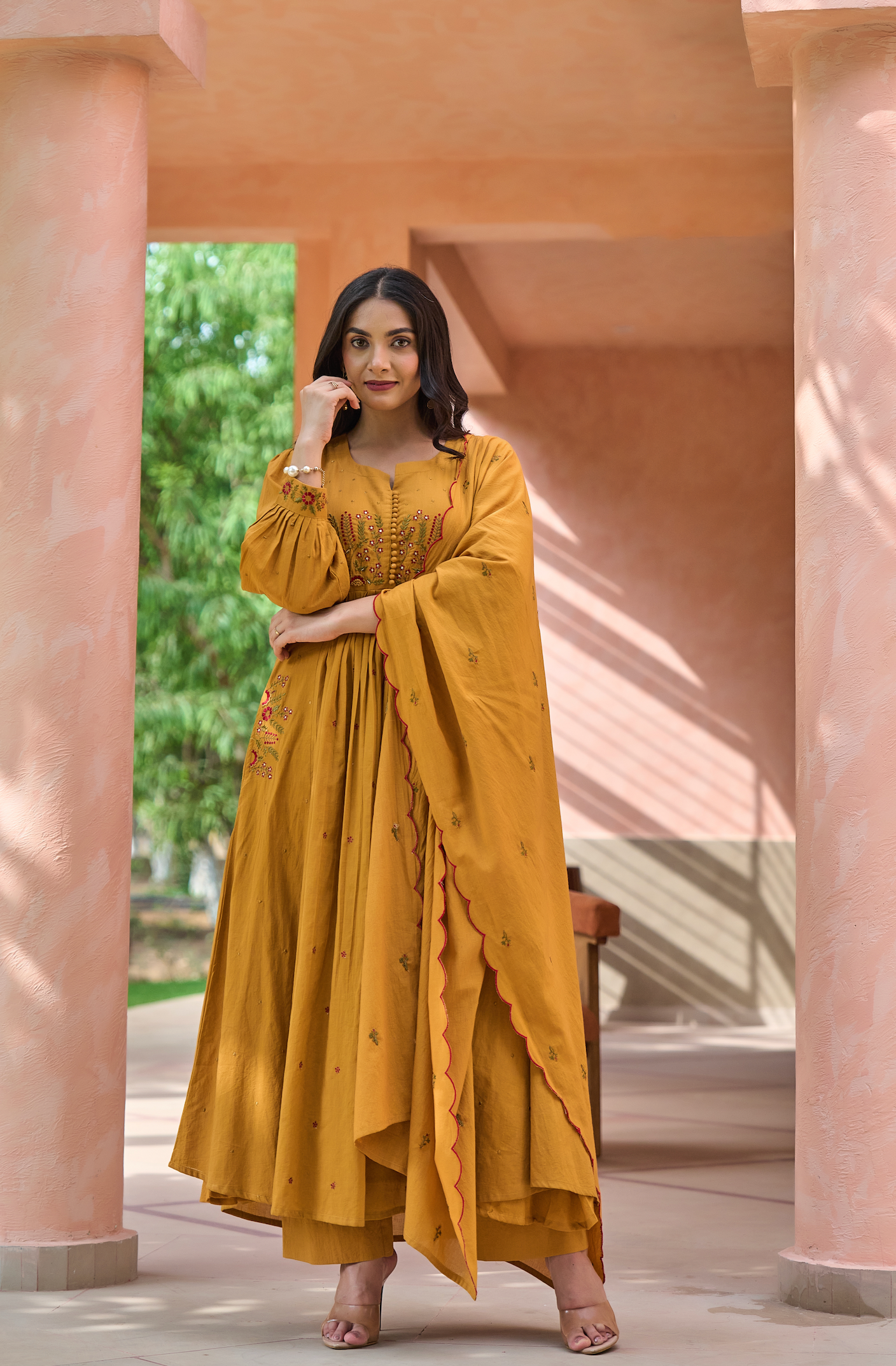 Warm Mustard Suit Set