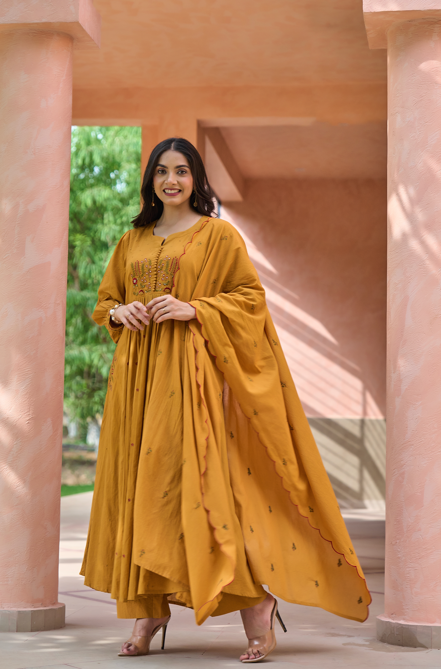 Warm Mustard Suit Set