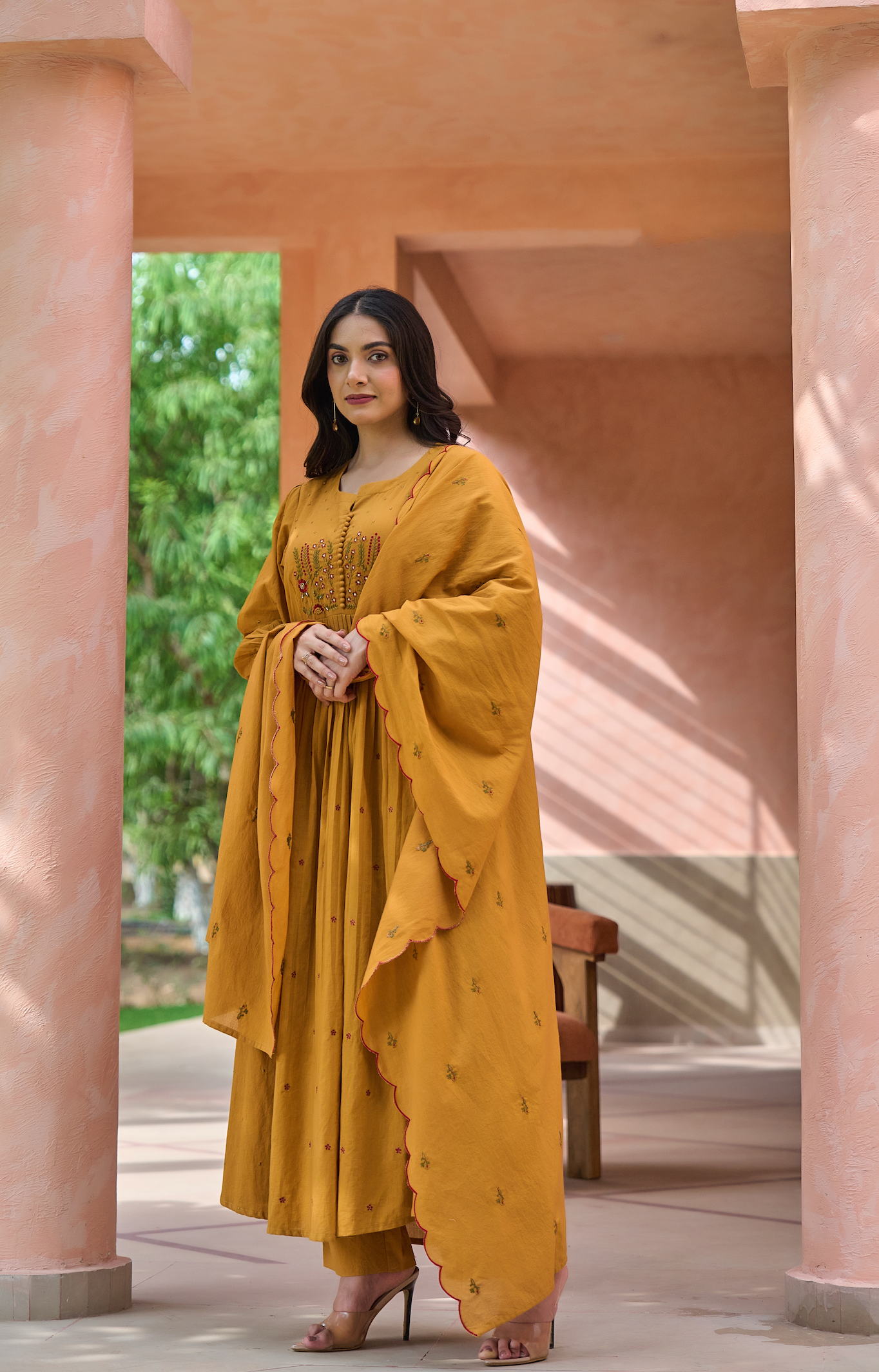 Warm Mustard Suit Set