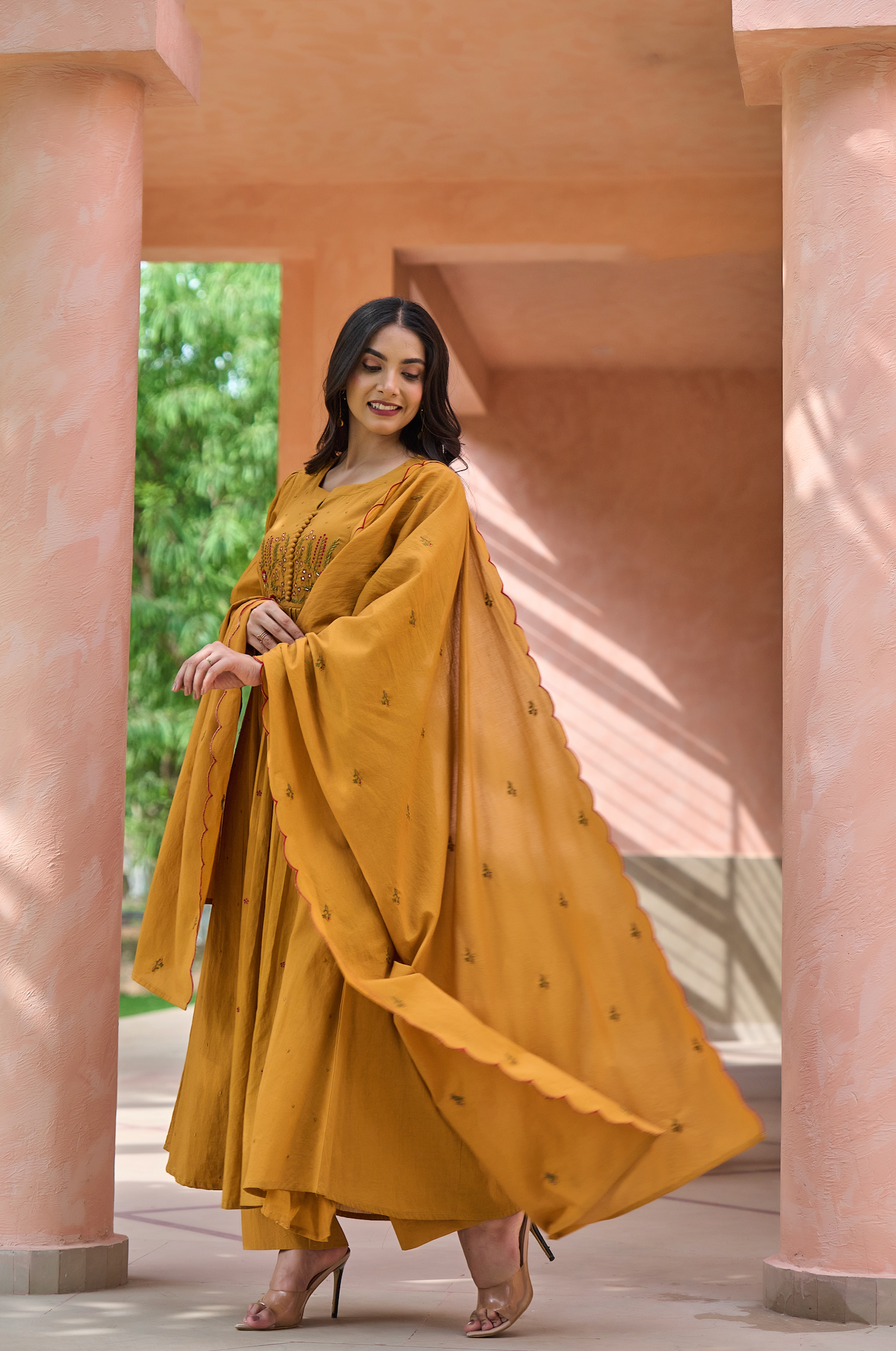 Warm Mustard Suit Set
