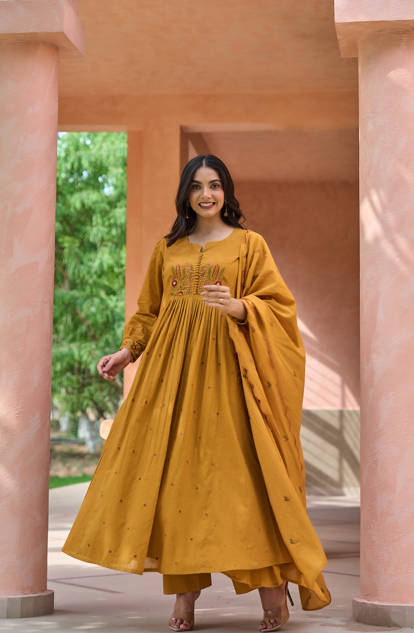 Warm Mustard Suit Set