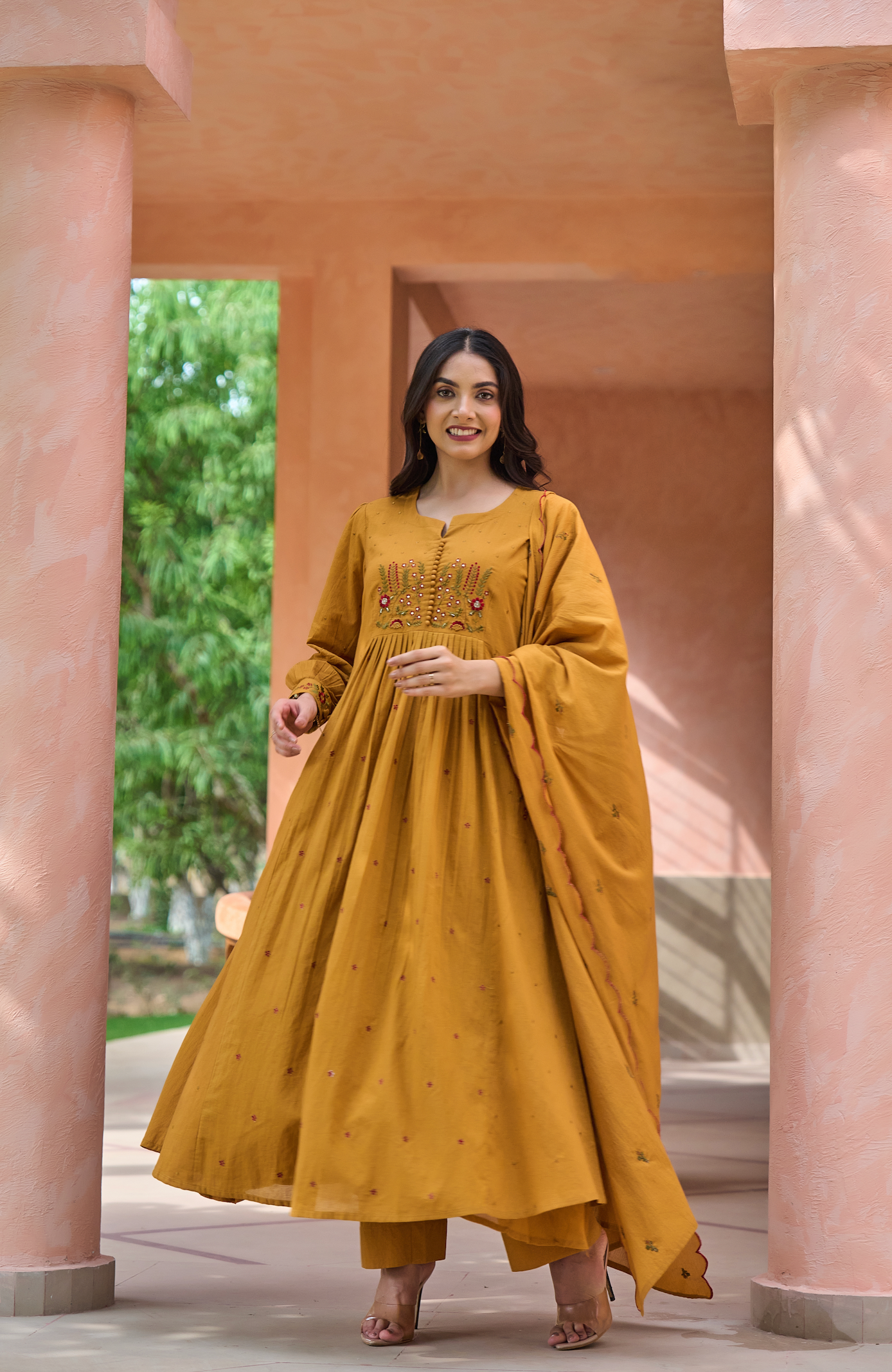Warm Mustard Suit Set