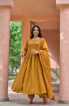 Warm Mustard Suit Set