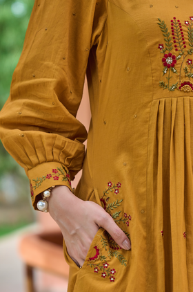 Warm Mustard Suit Set