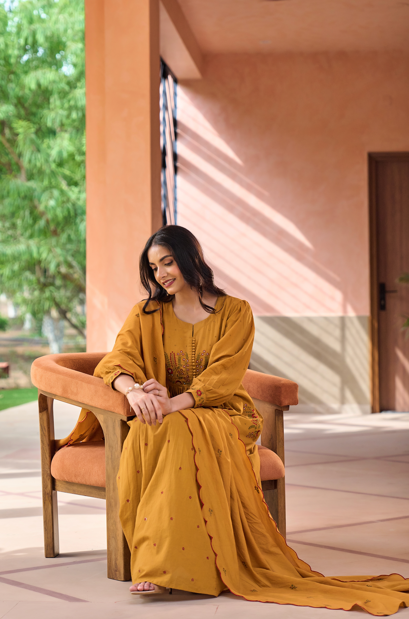 Warm Mustard Suit Set