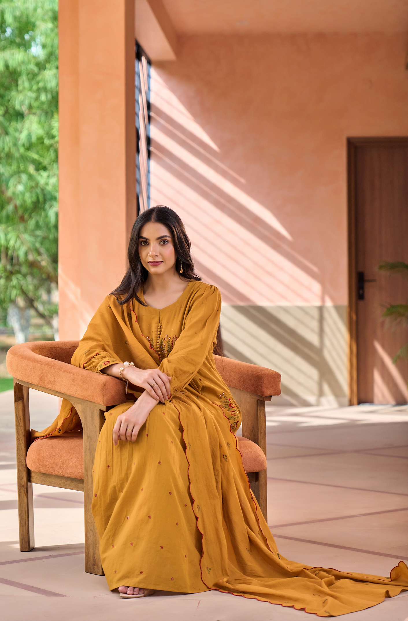 Warm Mustard Suit Set