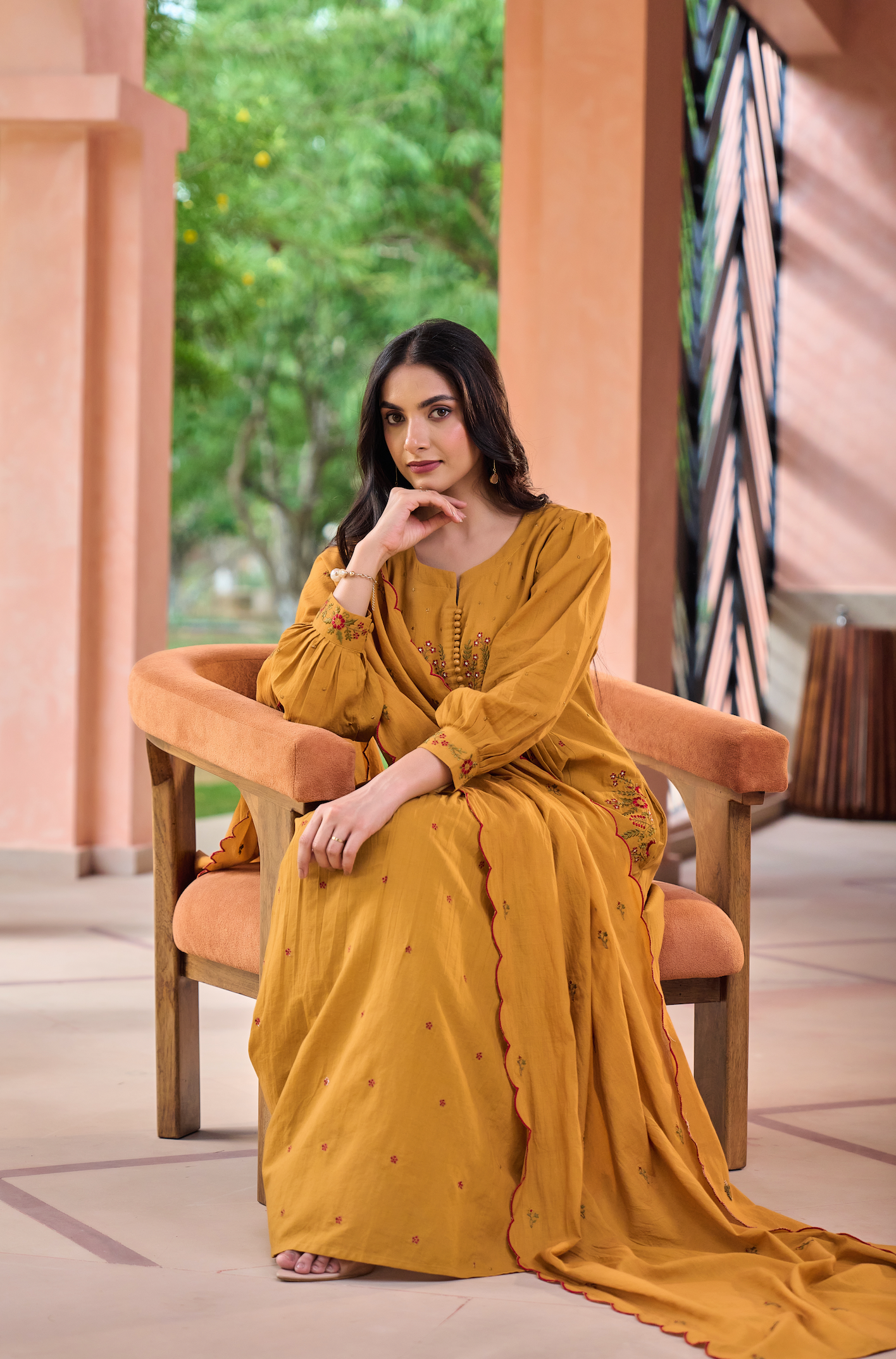 Warm Mustard Suit Set