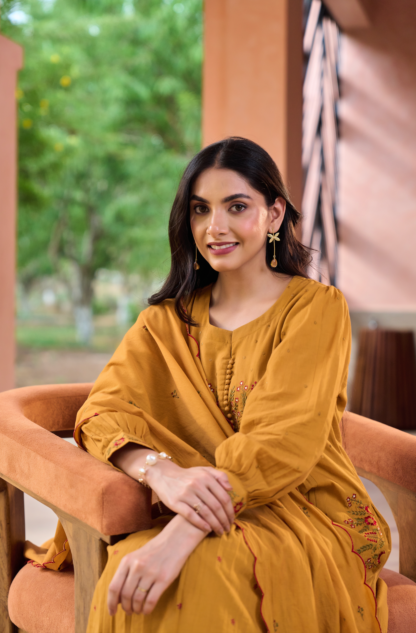 Warm Mustard Suit Set