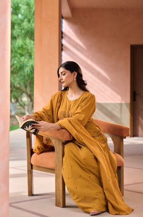 Warm Mustard Suit Set