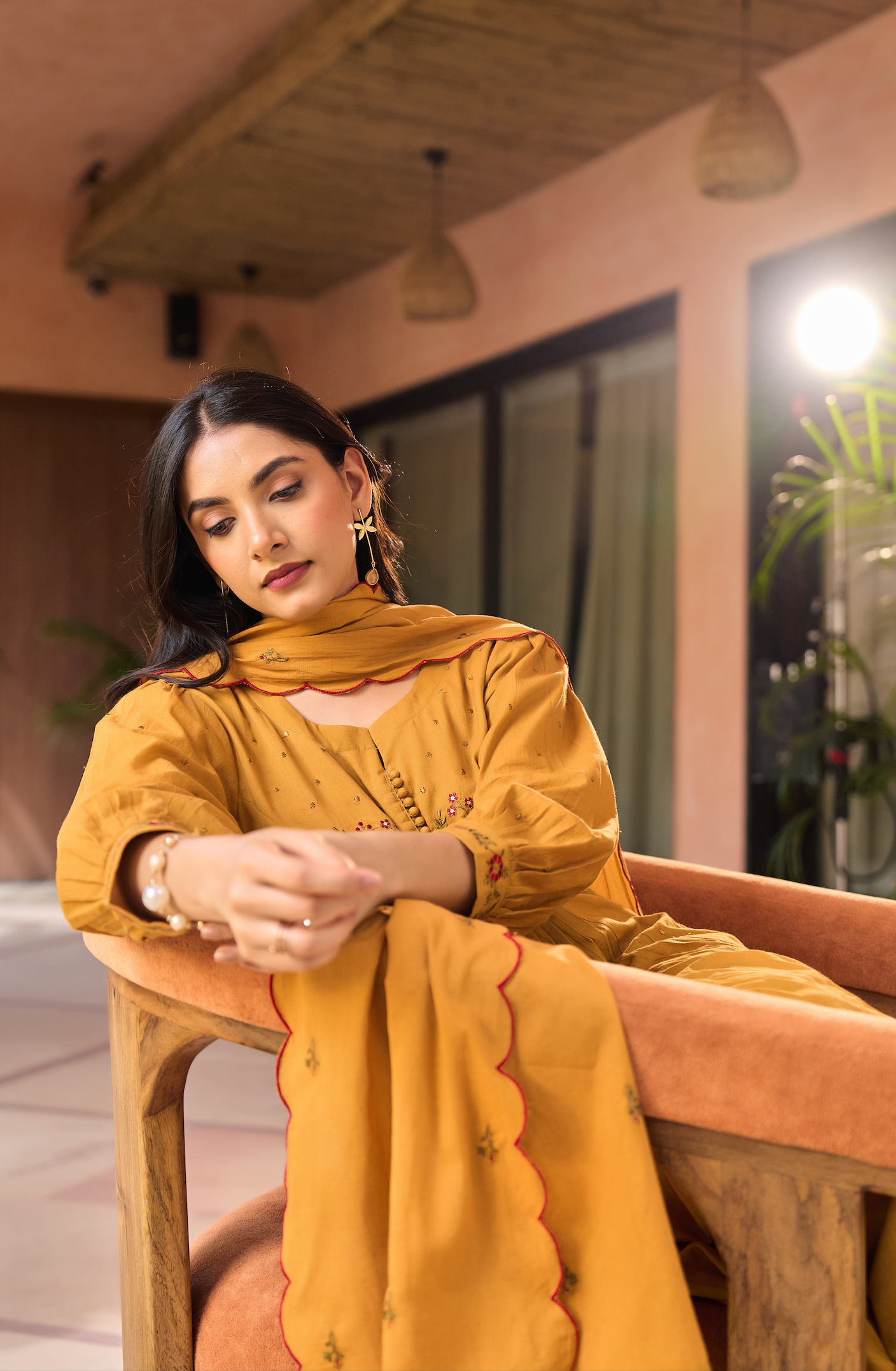 Warm Mustard Suit Set