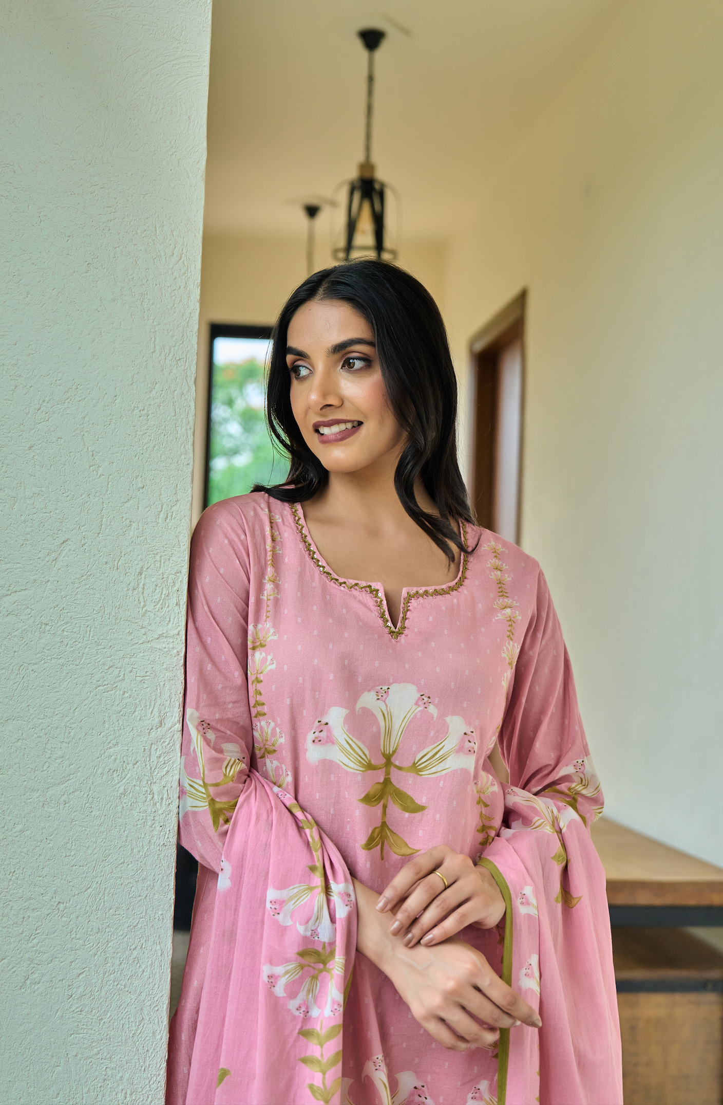 Blush Bloom Cotton Suit Set