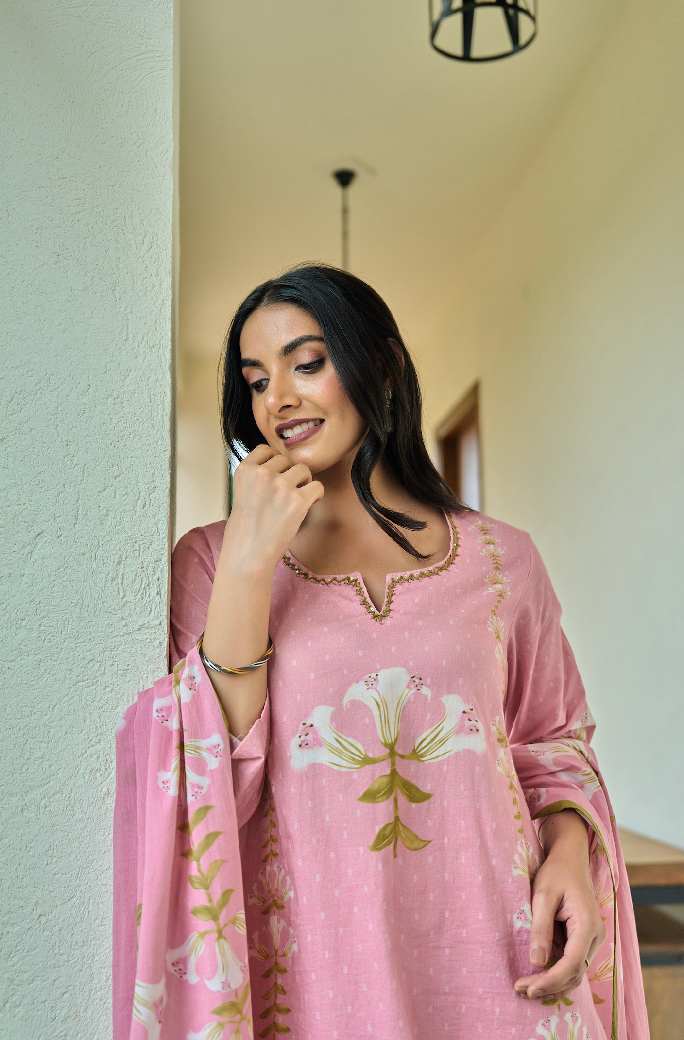 Blush Bloom Cotton Suit Set