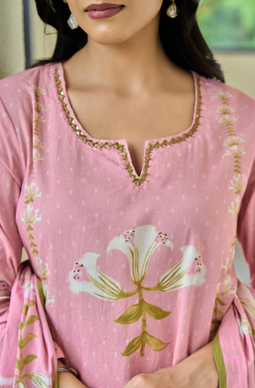 Blush Bloom Cotton Suit Set