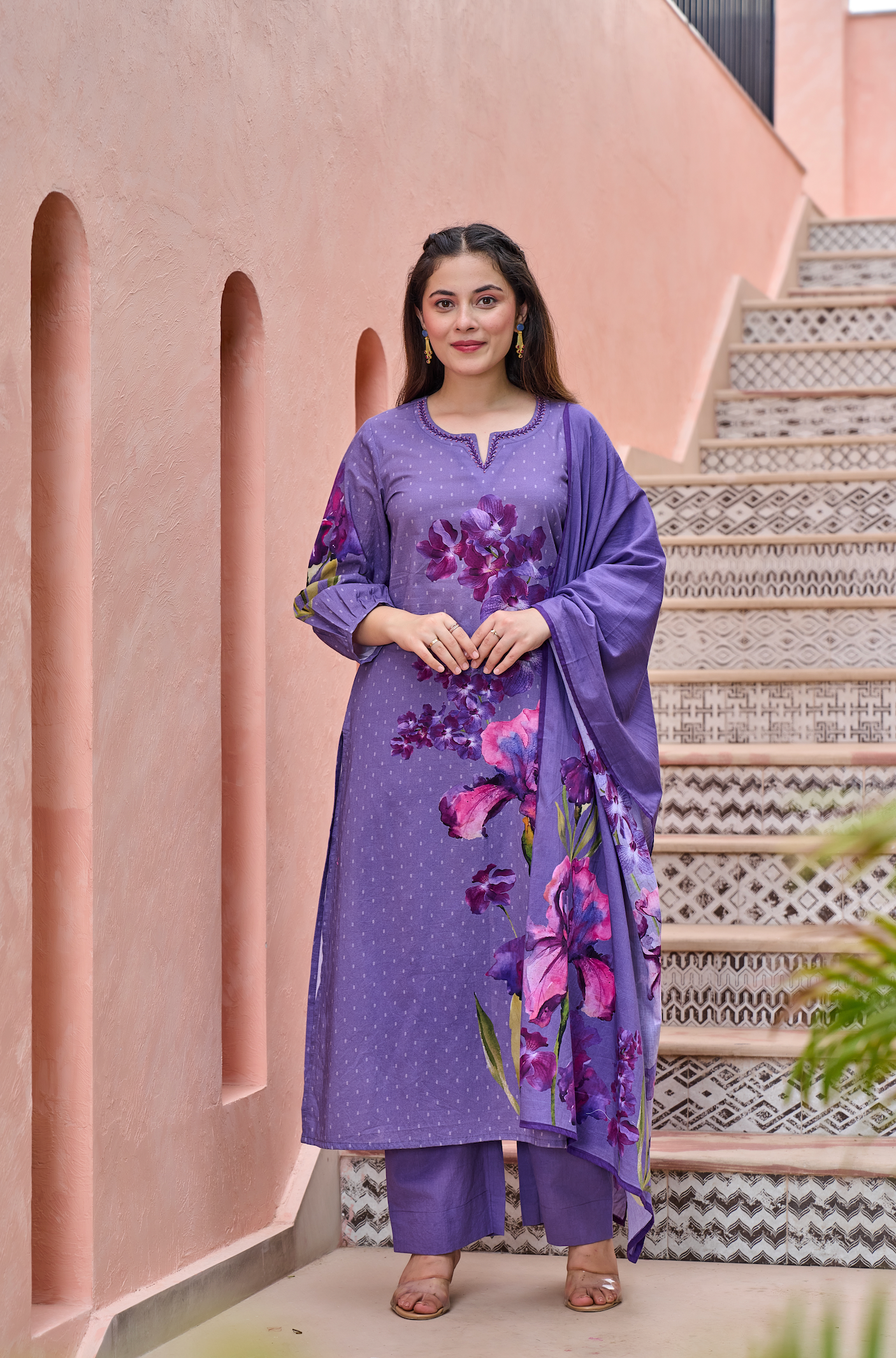 Dusky Petal Suit Set