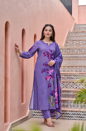 Dusky Petal Suit Set