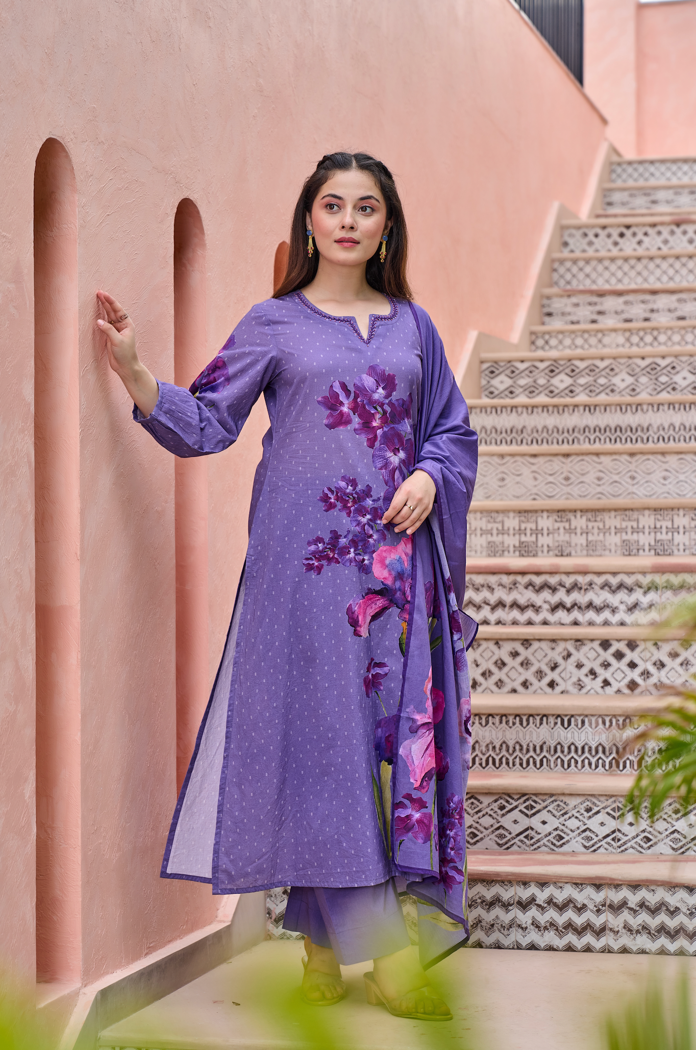 Dusky Petal Suit Set
