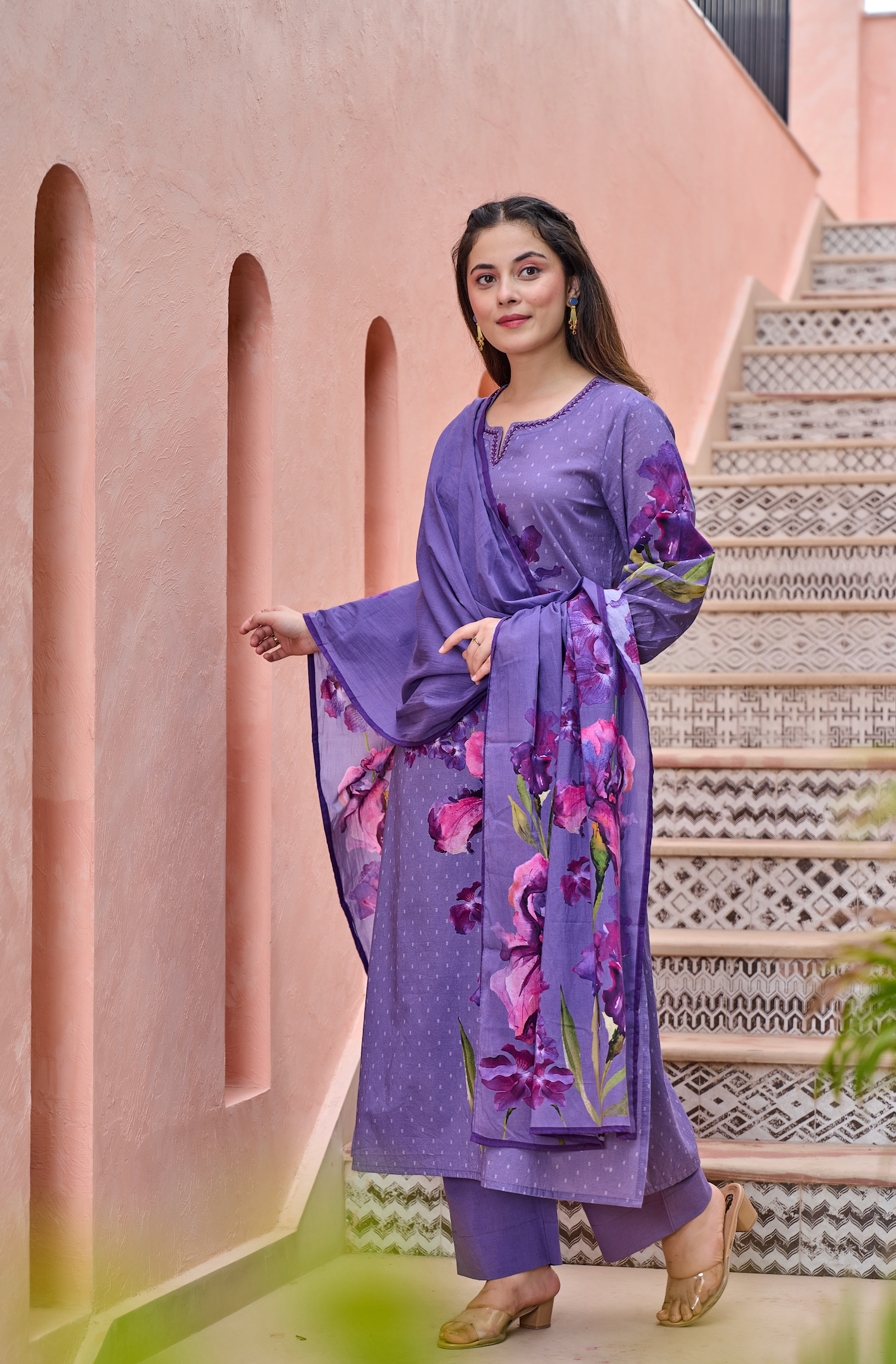 Dusky Petal Suit Set