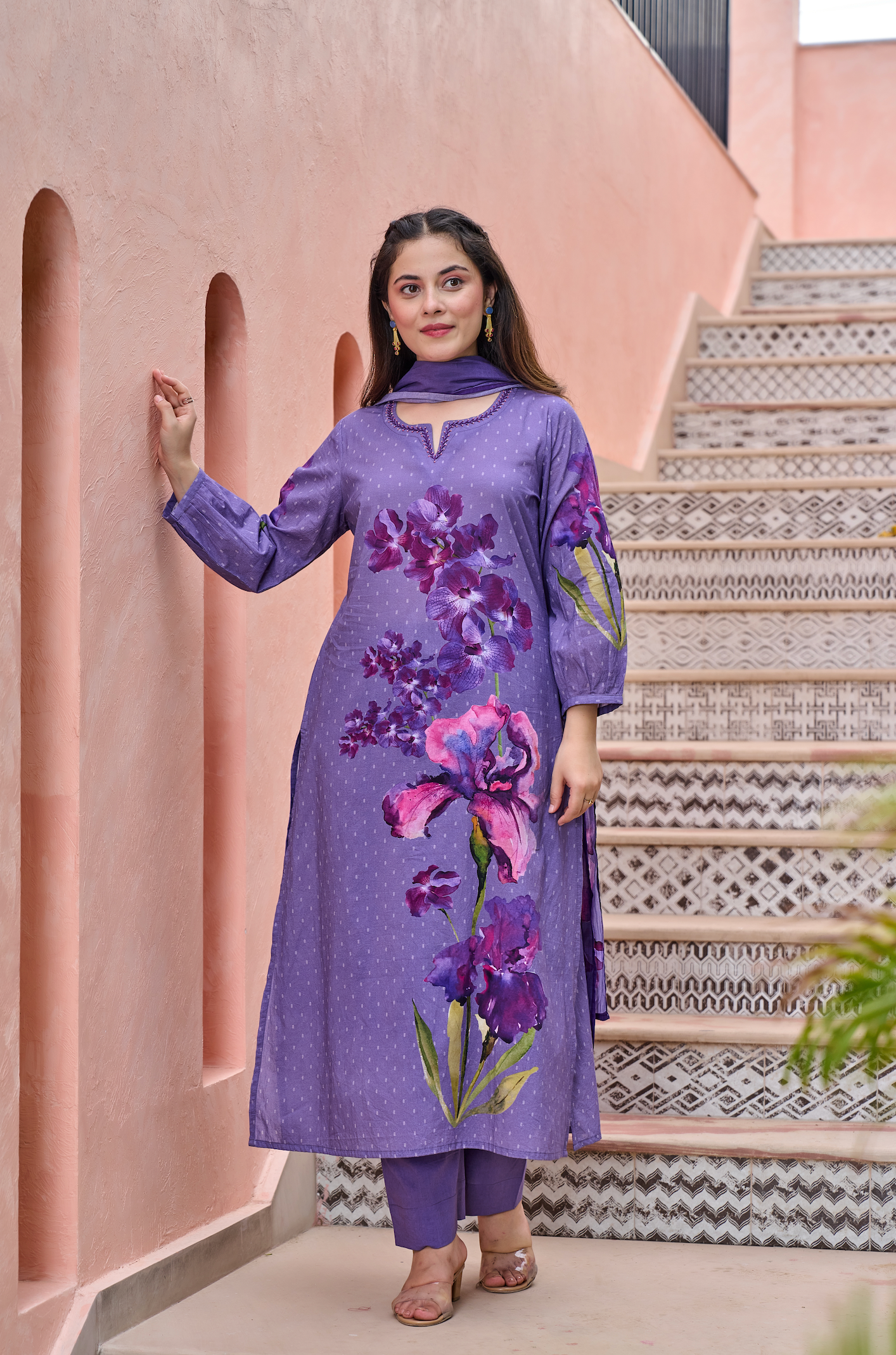 Dusky Petal Suit Set