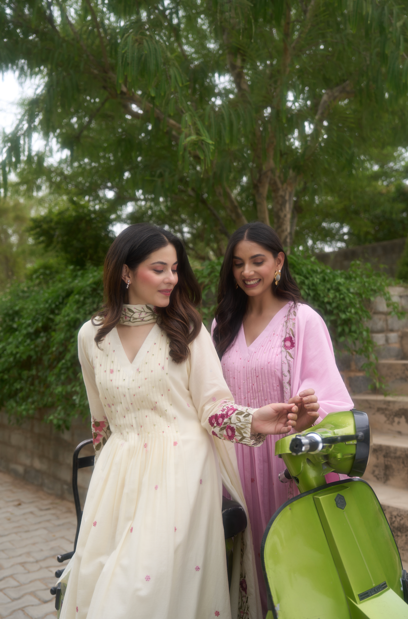 Rose Blossom Mul Cotton Suit Set
