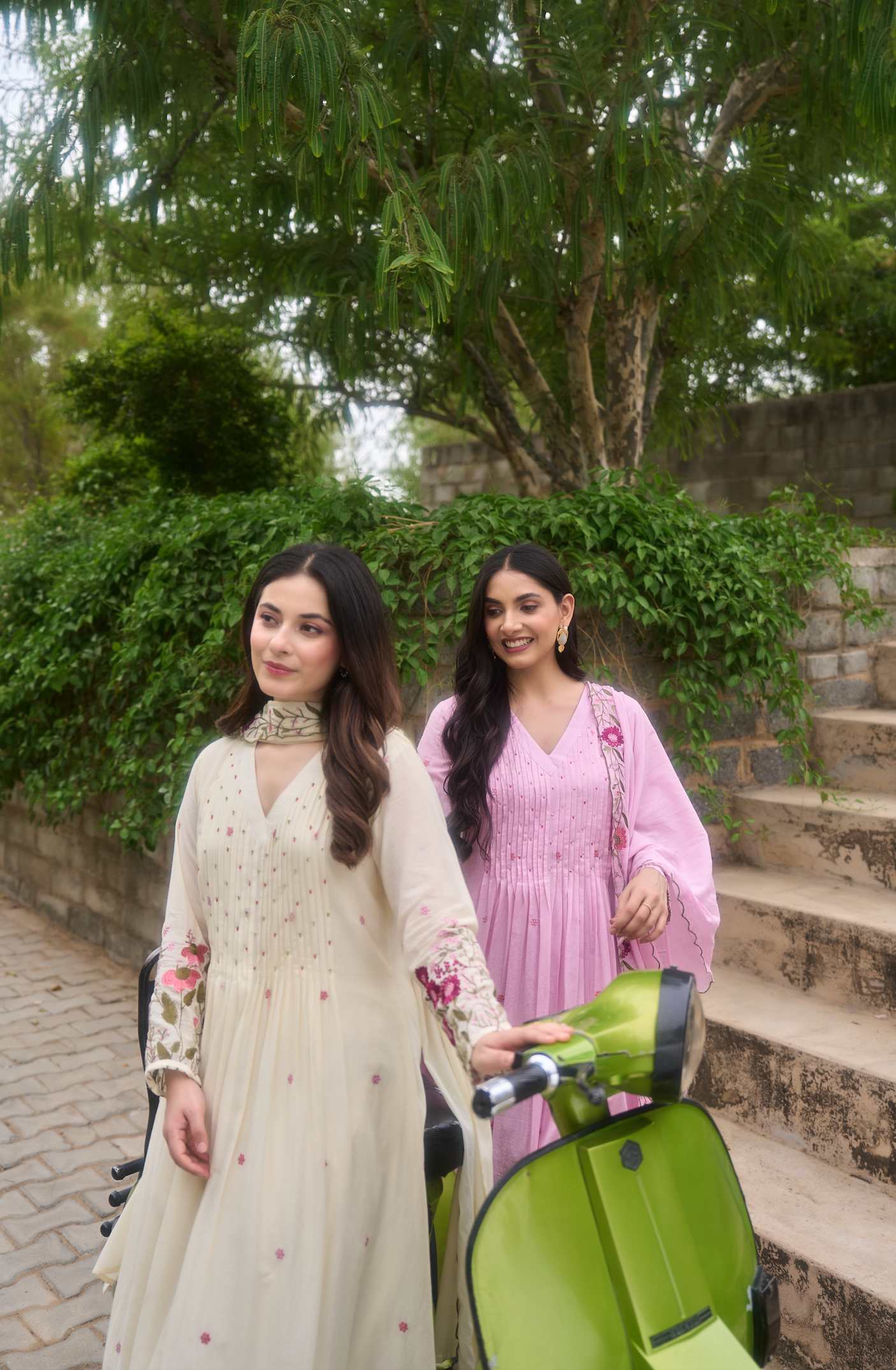 Rose Blossom Mul Cotton Suit Set