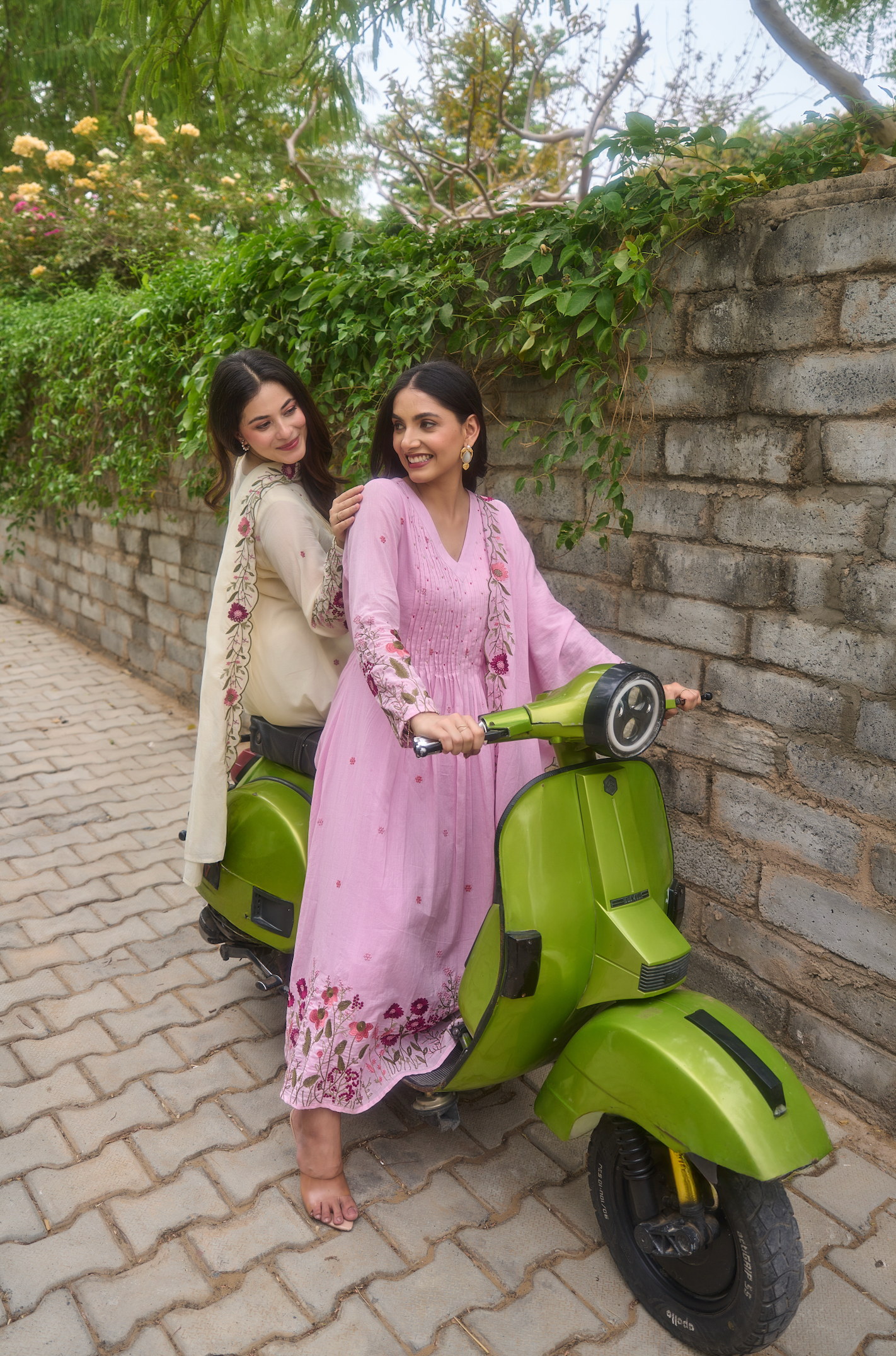 Rose Blossom Mul Cotton Suit Set