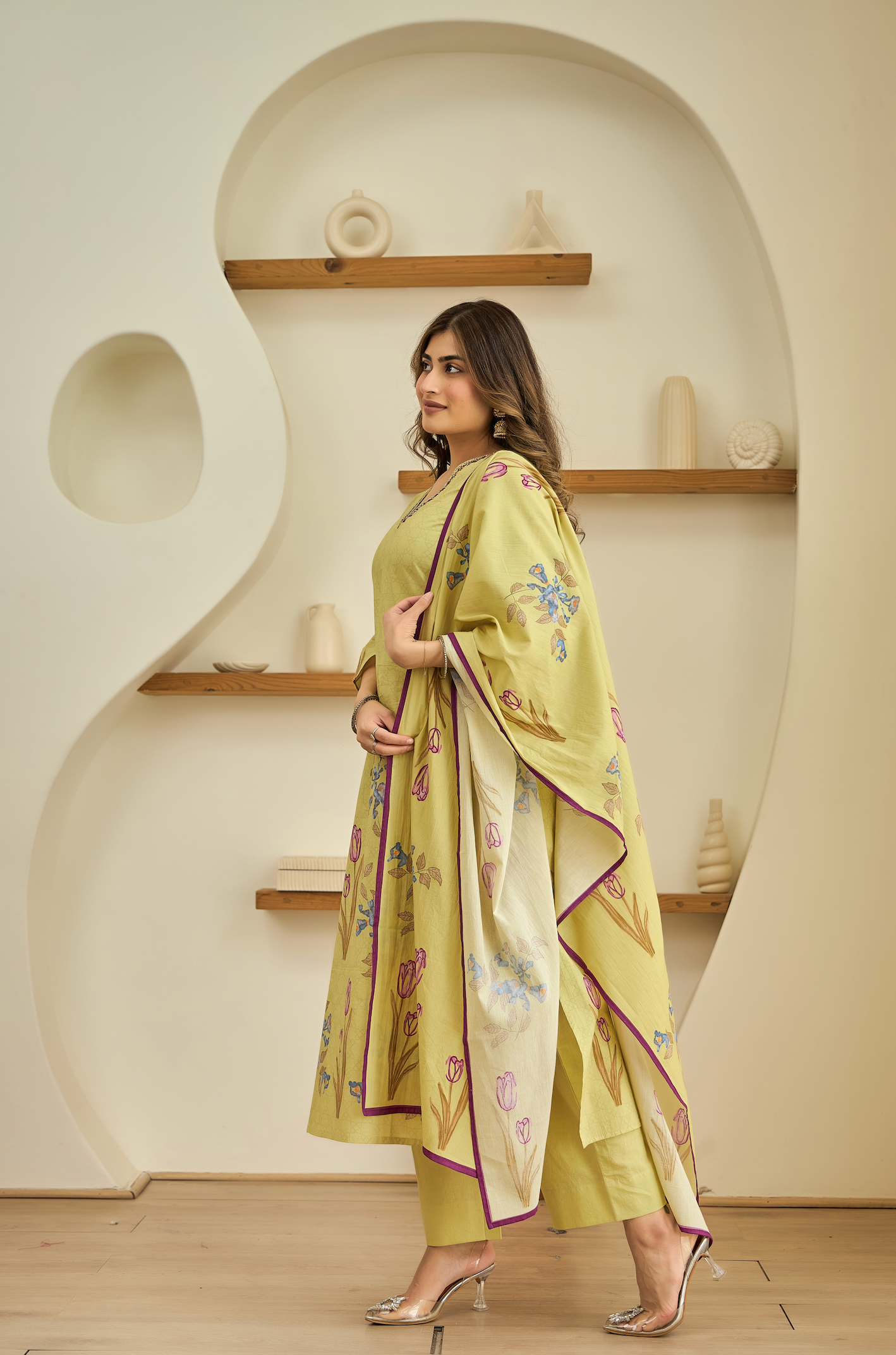 Moss Mist Cotton Suit Set