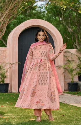 Blush Blossom Flared Suit Set