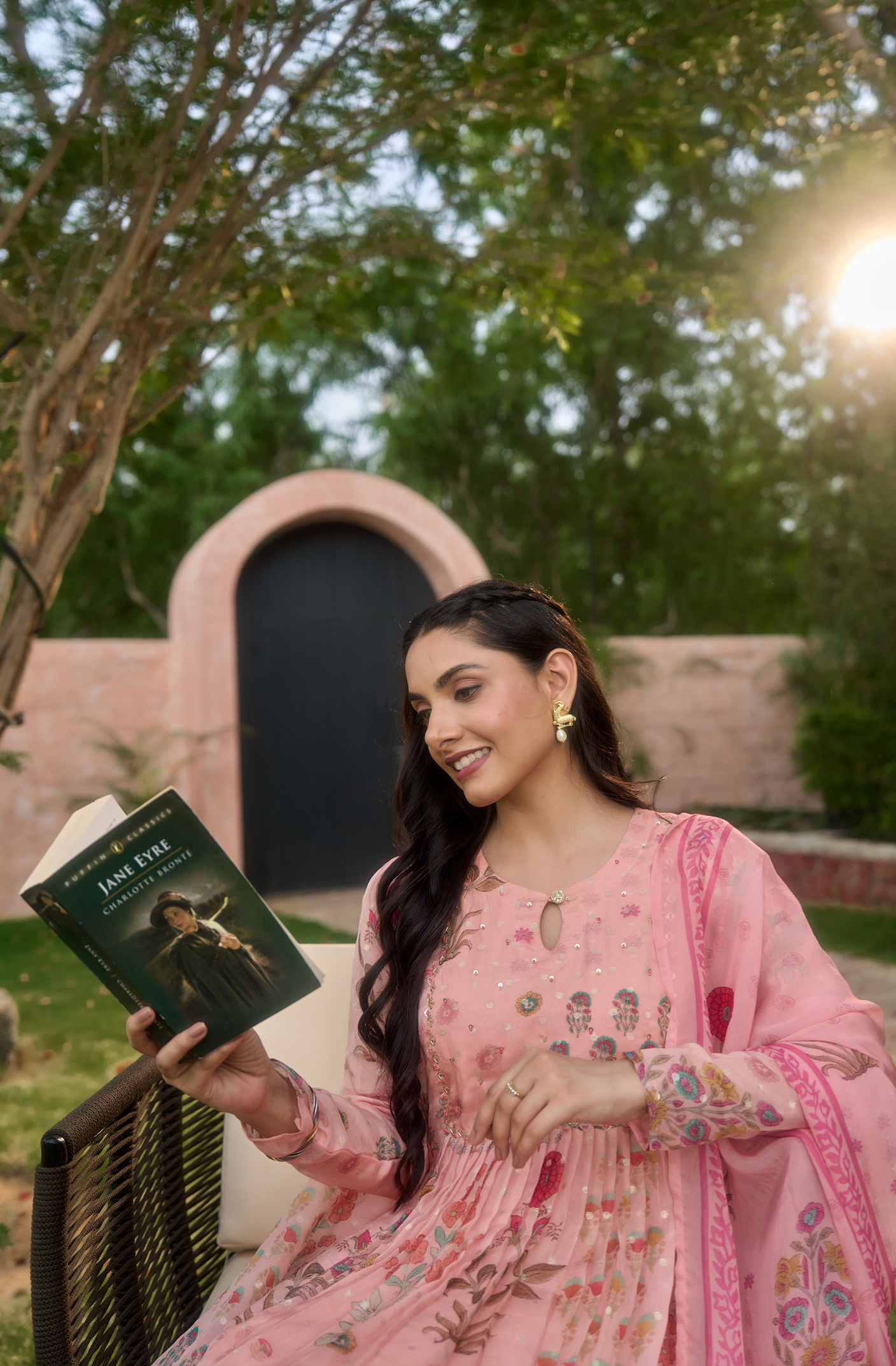 Blush Blossom Flared Suit Set