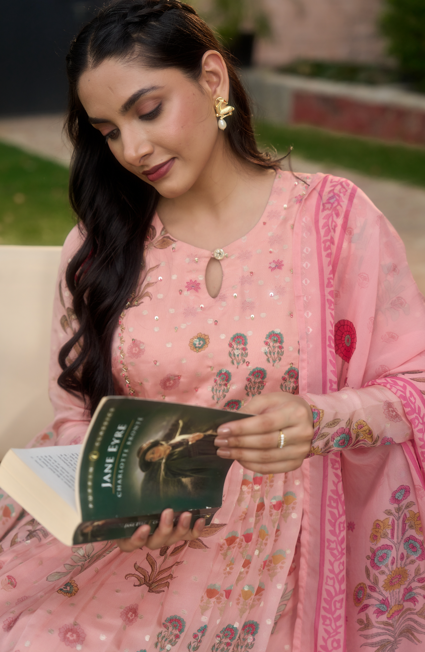 Blush Blossom Flared Suit Set