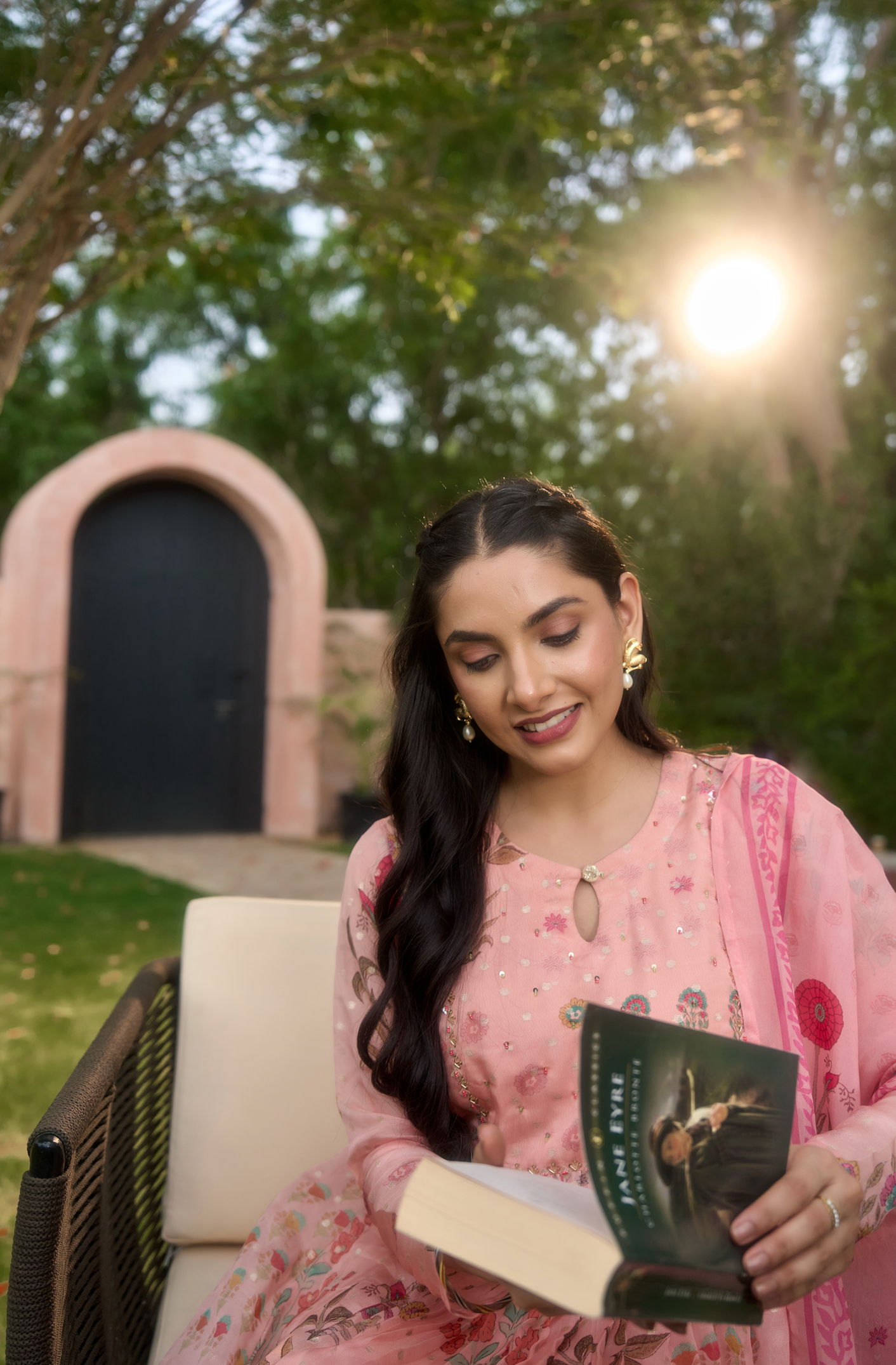 Blush Blossom Flared Suit Set