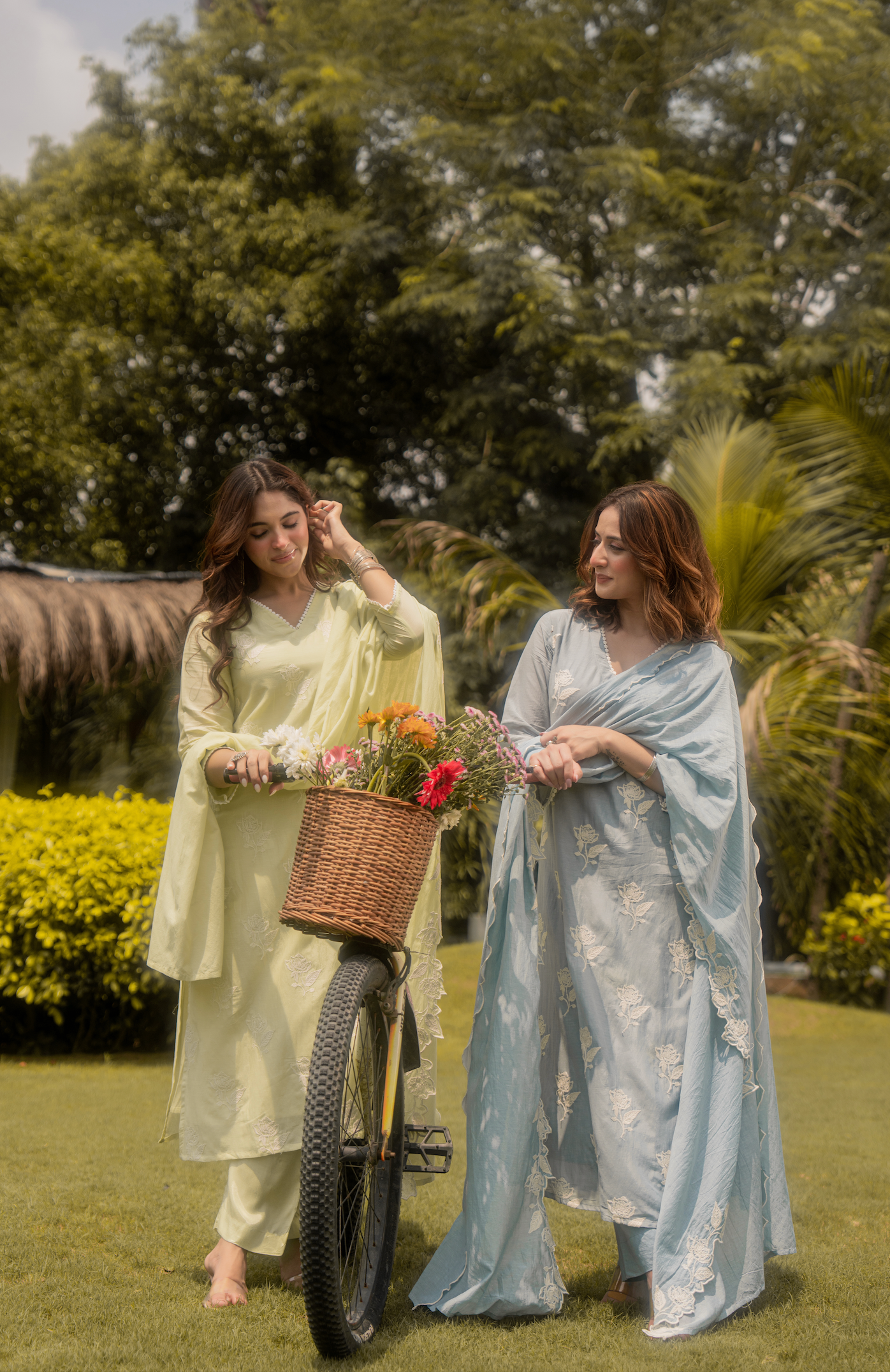 Fresh Pistachio Bloom Suit Set