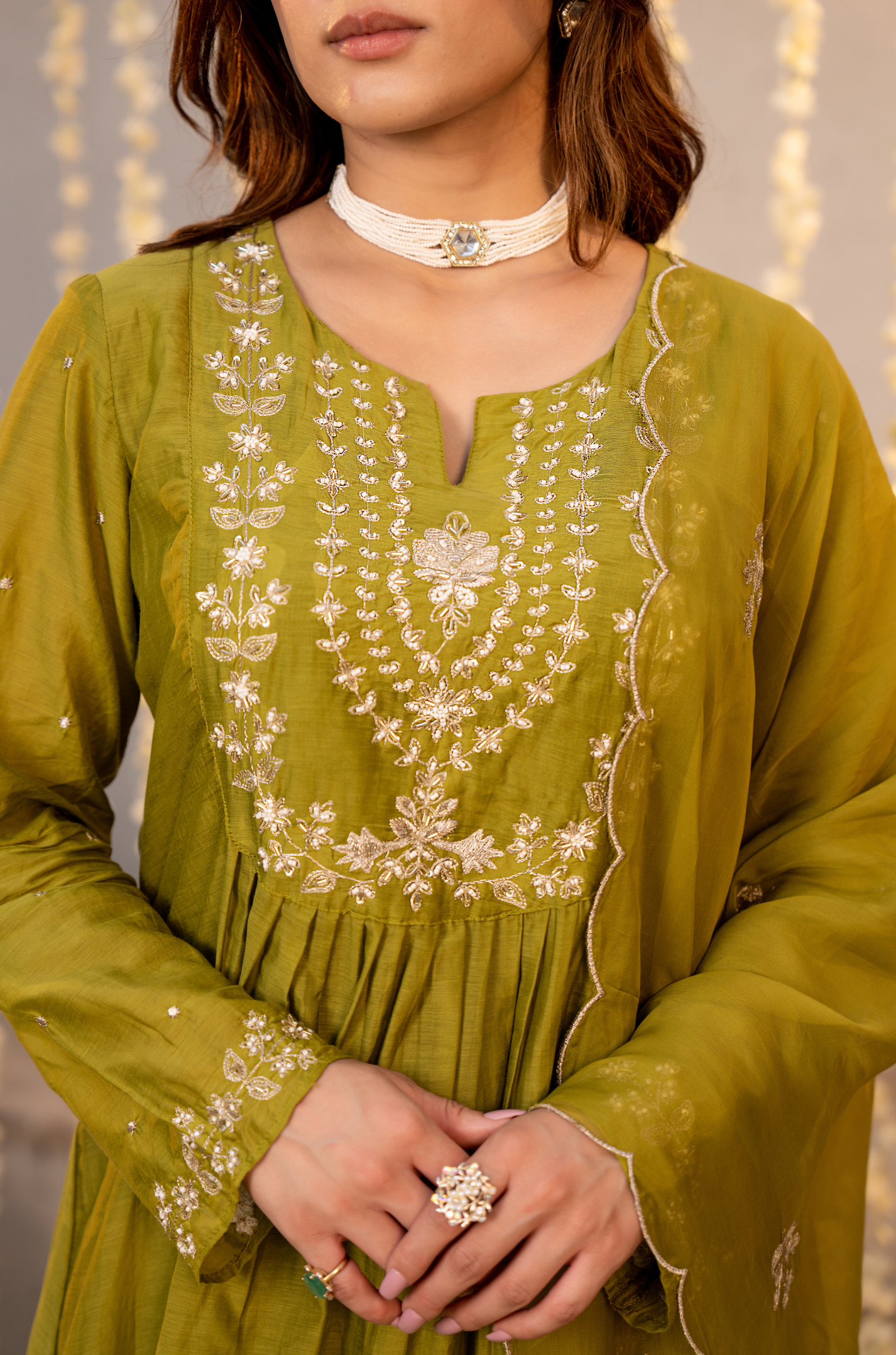 Olive Zest Elegance Suit Set