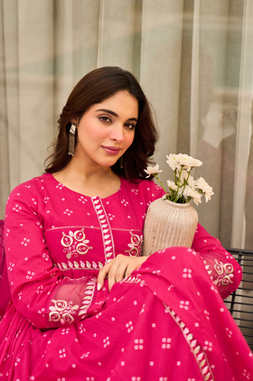 Blushing Rose Cotton Ensemble