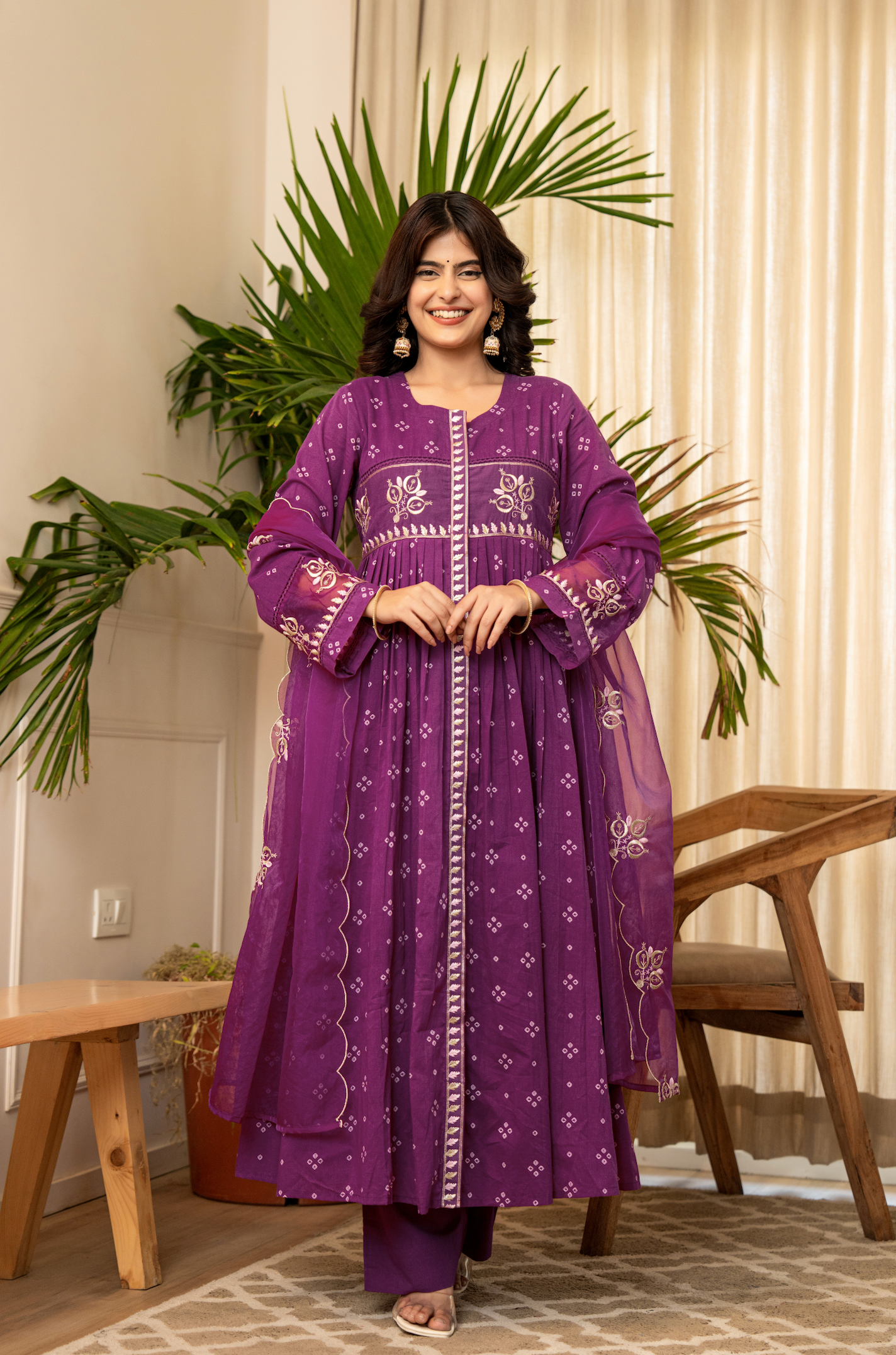 Majestic Mauve Cotton Ensemble