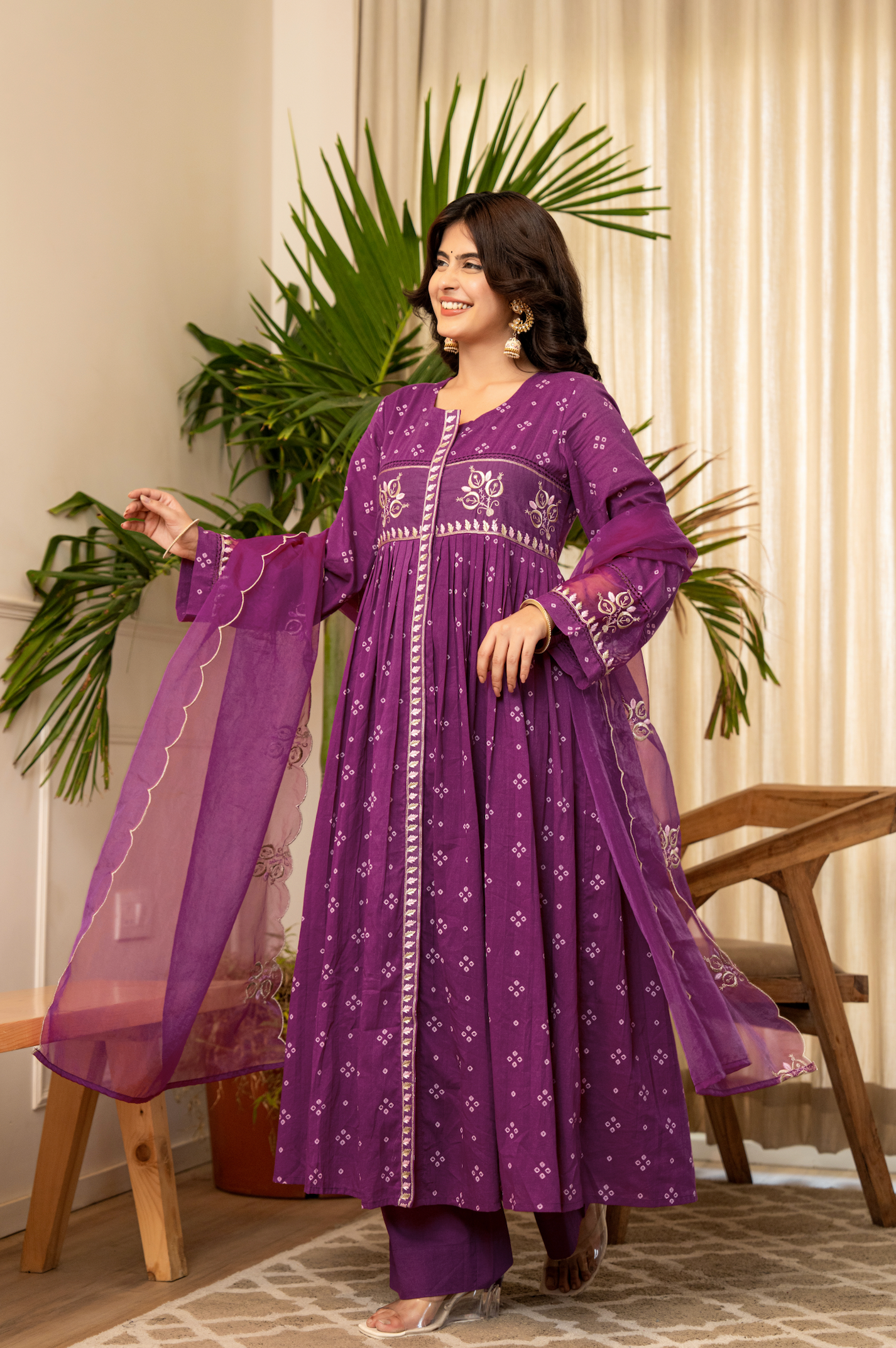 Majestic Mauve Cotton Ensemble