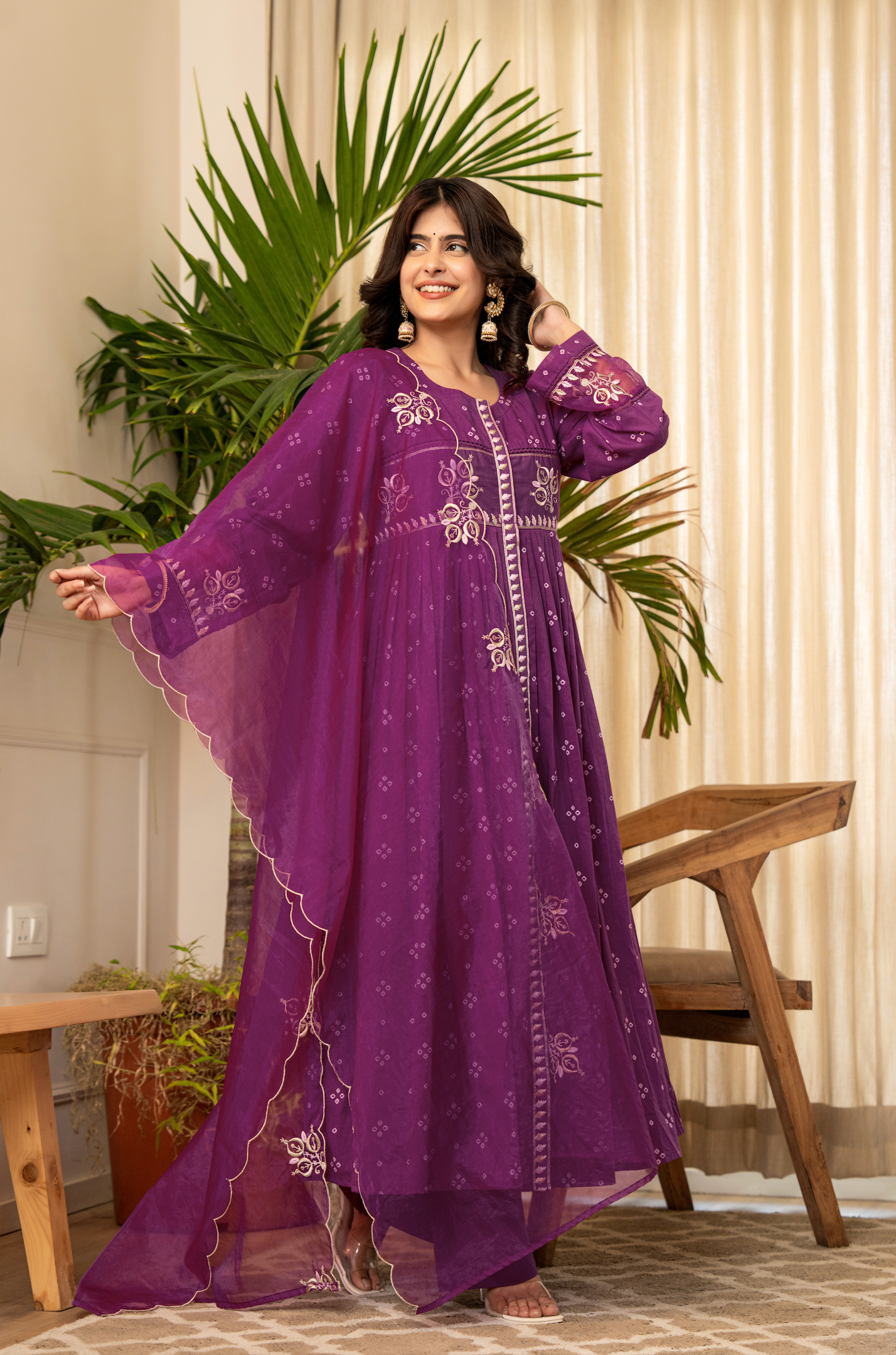 Majestic Mauve Cotton Ensemble