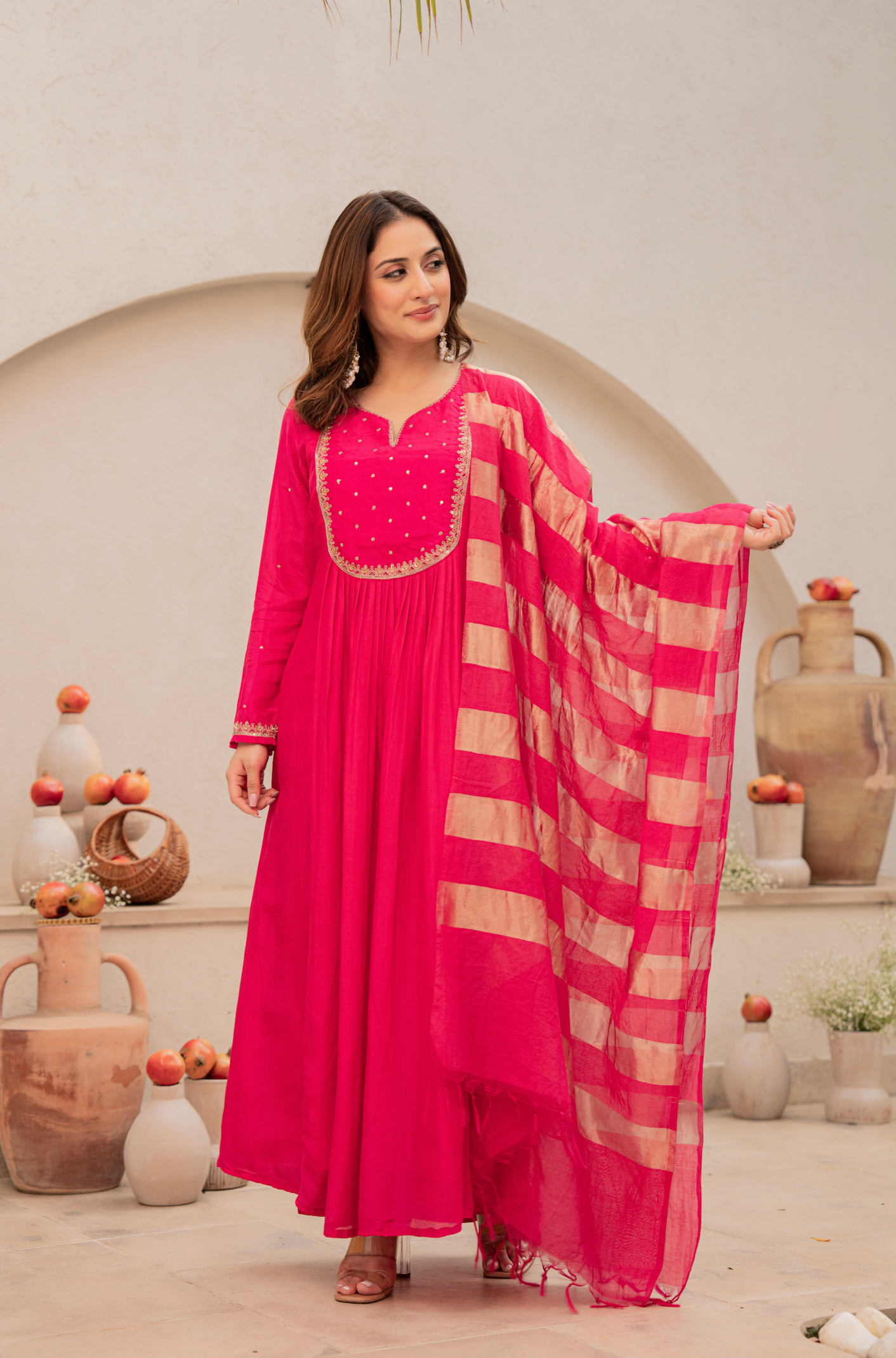 Rani Royale Mulberry Silk Suit Set