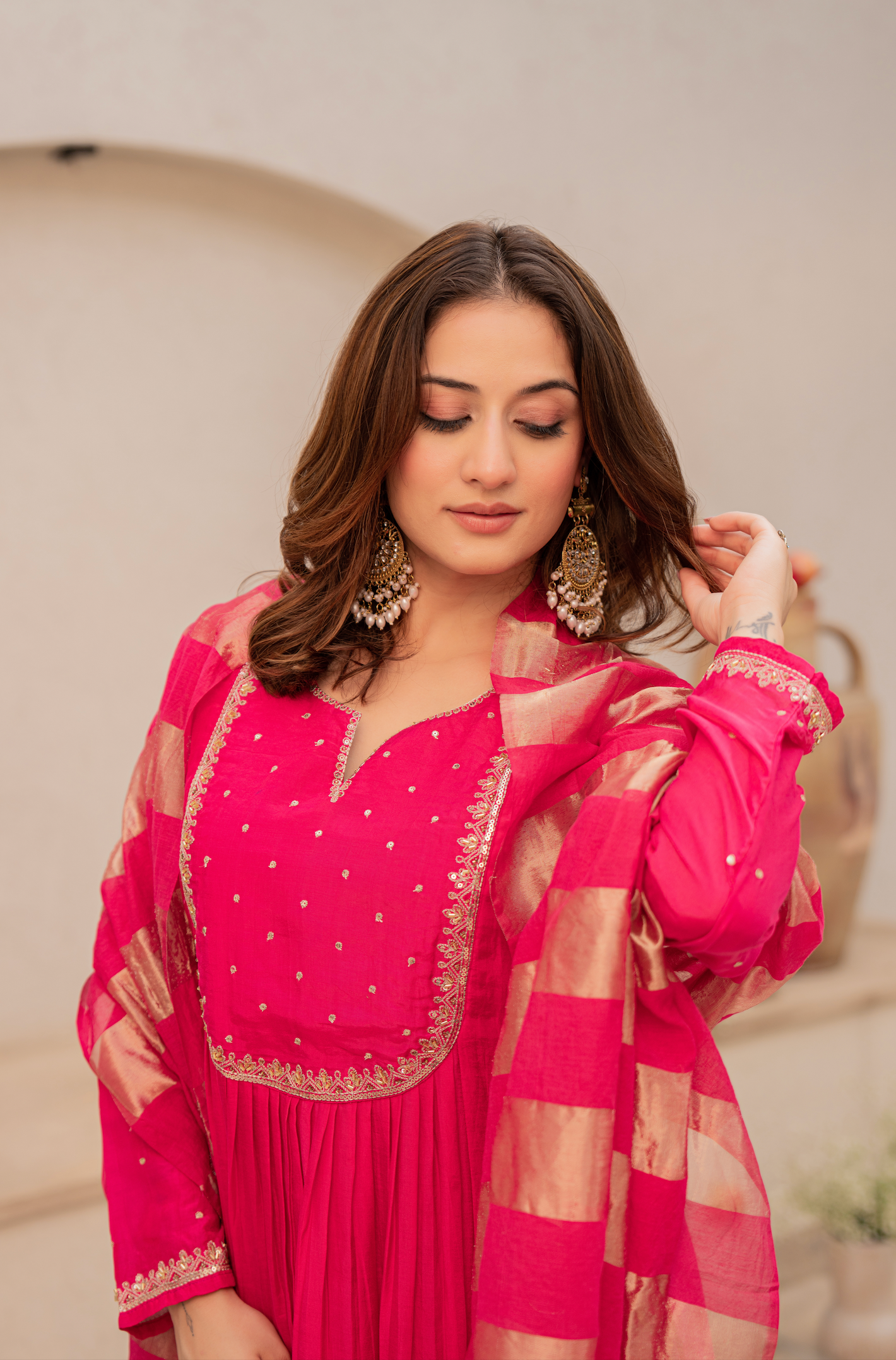 Rani Royale Mulberry Silk Suit Set