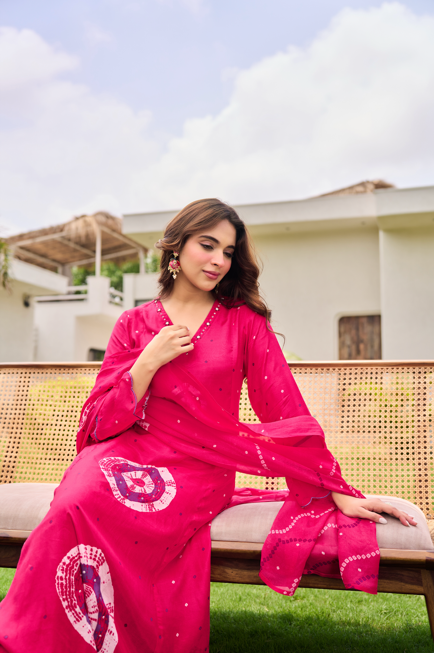 Rani Pink Muslin Suit Set