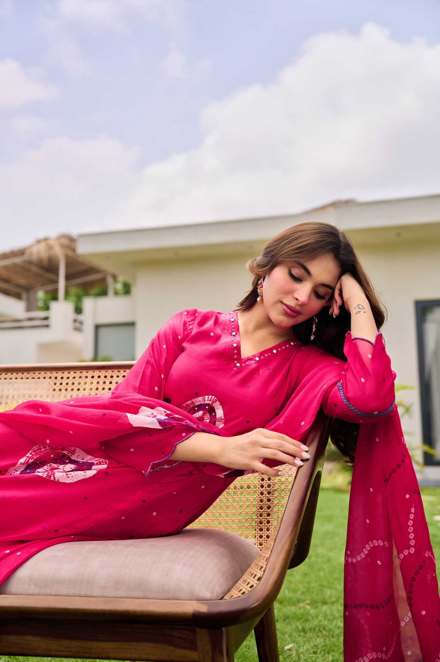 Rani Pink Muslin Suit Set